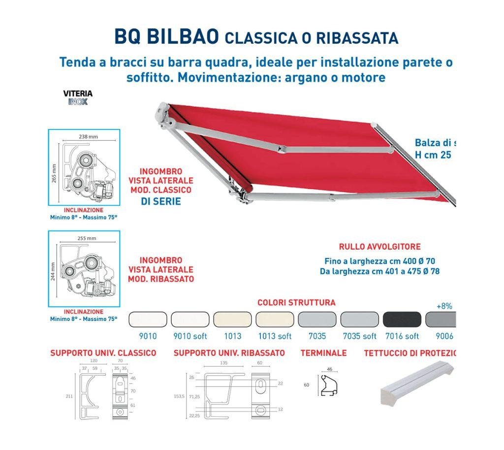 BQ Bilbao classica o ribassata - Tende da sole a bracci estensibili - Trucchia